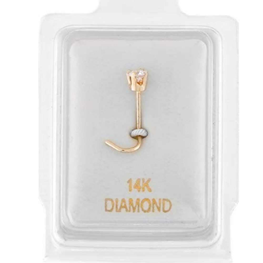 14 k nose ring
